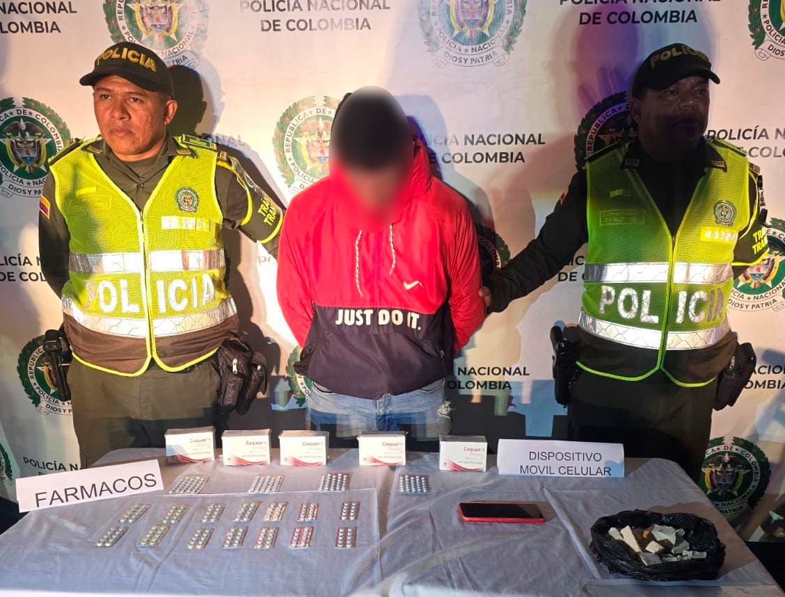 Capturado con dosis de droga